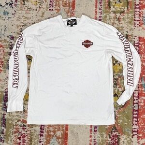 Harley-Davidson Motorcycle Biker Long Sleeve Crewneck Tshirt